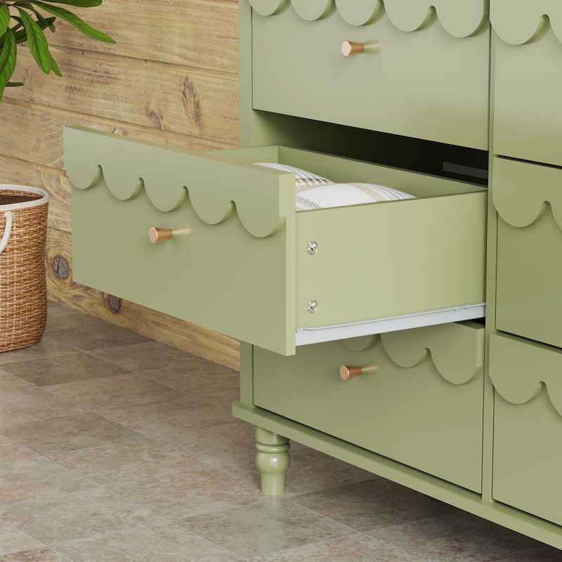 Princess Storage Set 9-Drawer Lace Dresser with Nightstand