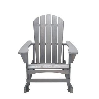 Adirondack Rocking Chair Solid Wood Chairs Finish - Bed Bath & Beyond ...
