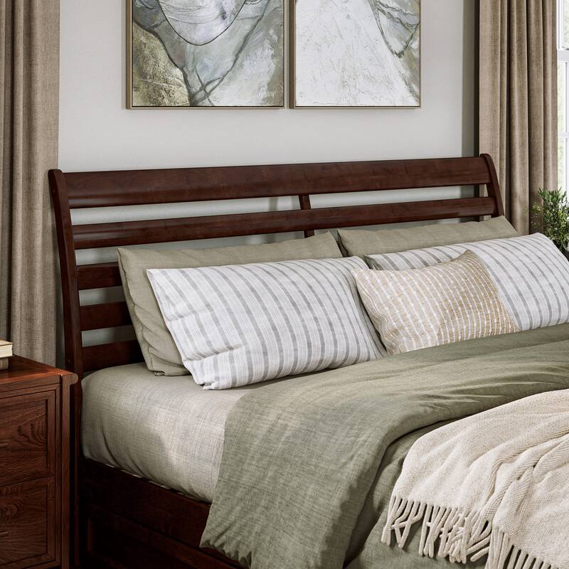 Emelie Platform Bed with Panel Footboard and Storage Drawers