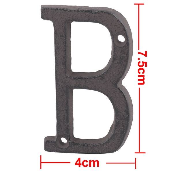 Shop House Street Cast Iron B Shaped Vintage Style Diy Door Letter