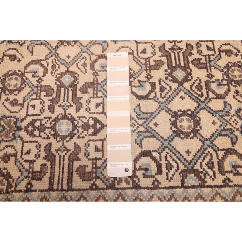ECARPETGALLERY Hand-knotted Antalya Vintage Beige Wool Rug - 3'7 x 10'2