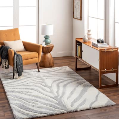 Livabliss Nomadic Animal Print Plush Area Rug