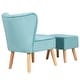 preview thumbnail 30 of 28, Costway Leisure Chair and Ottoman Thick Padded Velvet Tufted Sofa Set