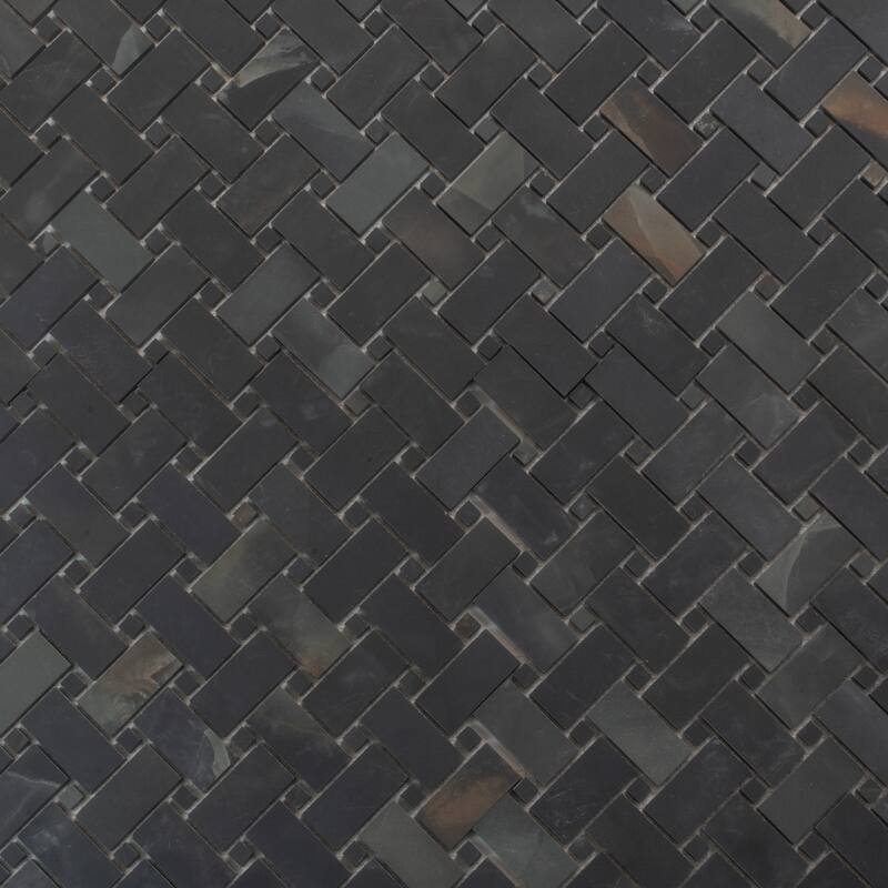 Apollo tile 12" x 12" Splendor Matte Black Porcelain Tile (4.84 sq ft/case) - 5 Pack