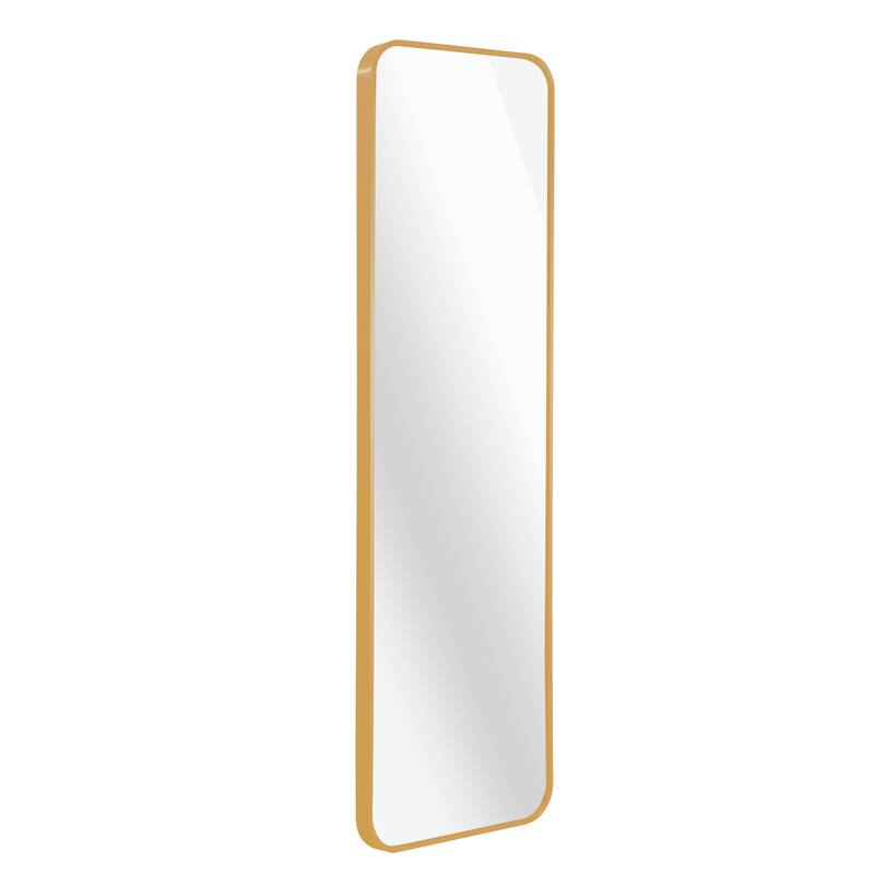 GDFStudio - Rivello Luxury Modern Full Length Door Decorative Mirror with Reinforced Hanging System & Metal Frame