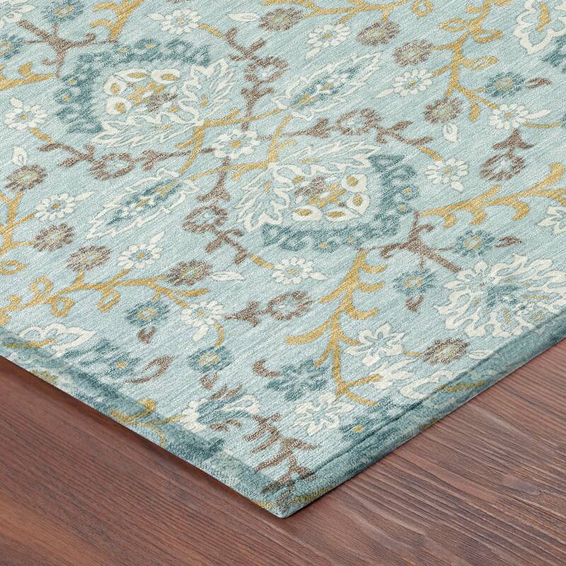 Machine Washable Indoor/ Outdoor Traditional Hartman Chantille Rug