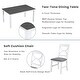 preview thumbnail 2 of 18, 6 Piece Dining Table Set, Wood Rectangular Dining Table with Upholstered Bench and 4 Dining Chairs, Kitchen Table Set