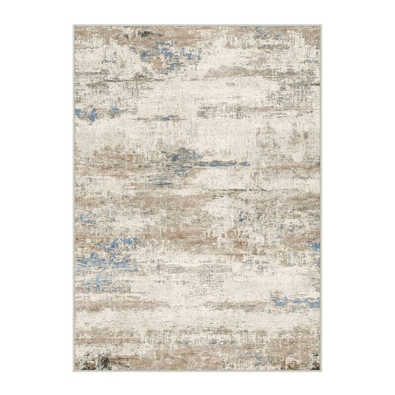 HomeRoots Abstract Modern Rectangle Area Rug