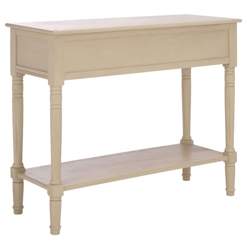 SAFAVIEH Camilla Grey 2-Drawer Console Table - 35.8" x 13.8" x 29.5" - 36"W x 14"D x 30"H
