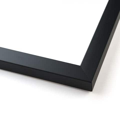 4x10 - 4 x 10 Flat Black Solid Wood Frame with UV Framer's Acrylic &