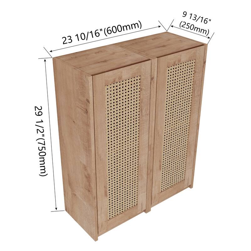 MEDUNJESS Bathroom Side Cabinet, Float Mounting Design