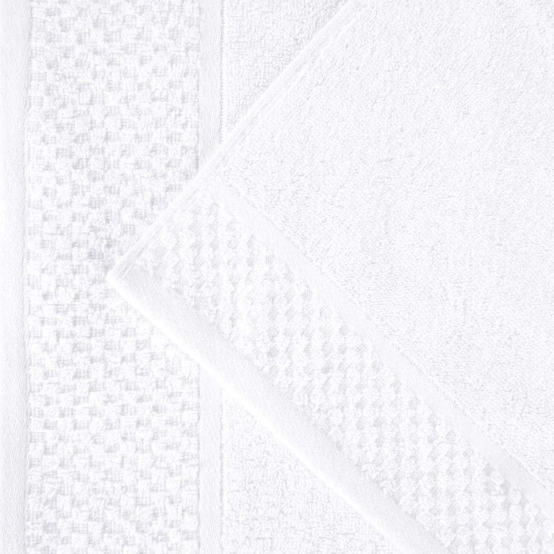 Superior Lodie Cotton Plush Absorbent Jacquard Solid 3 Piece Towel Set