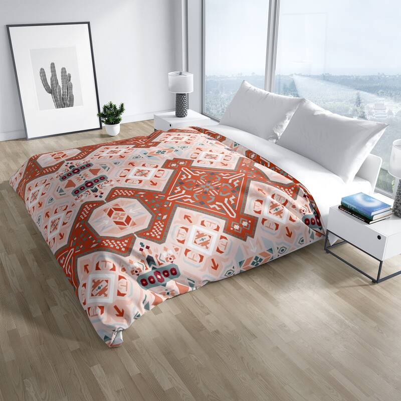 ABADEH TERRACOTTA Duvet Cover By Kavka Designs Bed Bath & Beyond
