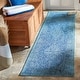 preview thumbnail 36 of 43, SAFAVIEH Courtyard Suzann Indoor/ Outdoor Waterproof Patio Backyard Rug 2'3" x 8' Runner - Navy/Aqua