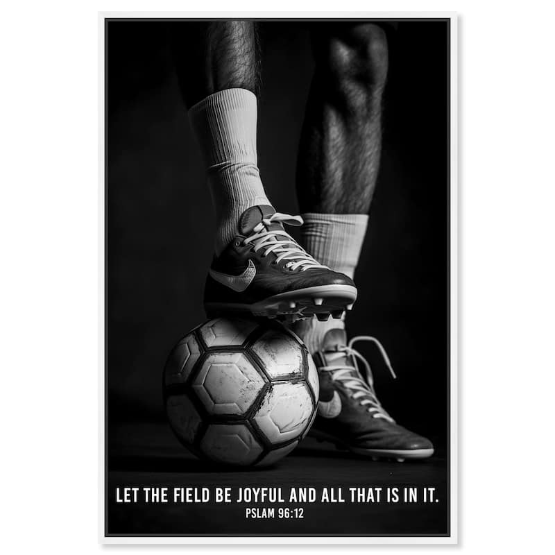 Let the Field be Joyful Canvas by Art Remedy - 36" x 54" - White