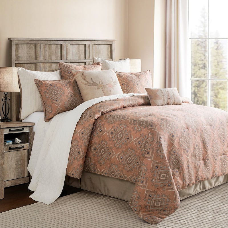 HiEnd Accents Sedona Pale Sienna Comforter Set, 3PC