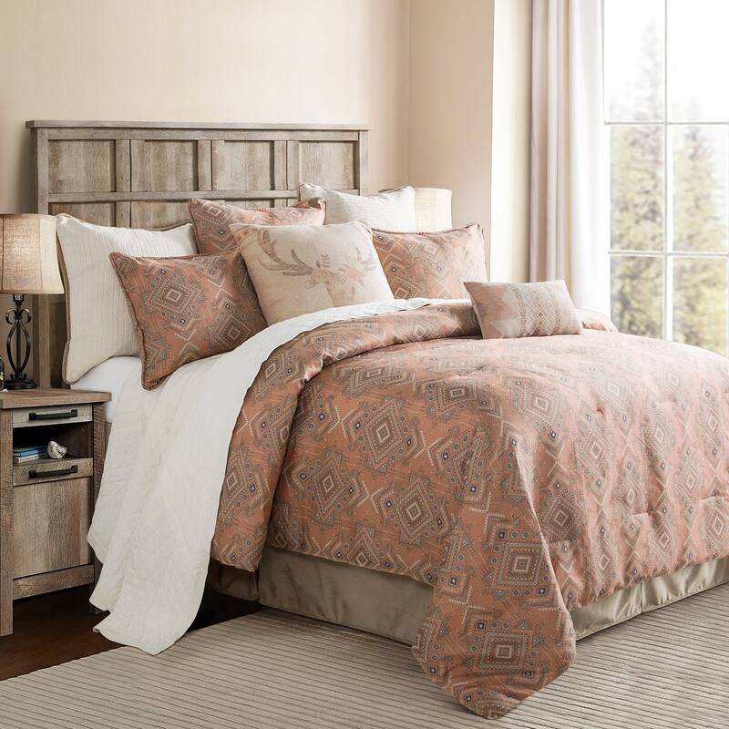 HiEnd Accents Sedona Pale Sienna Comforter Set, 3PC