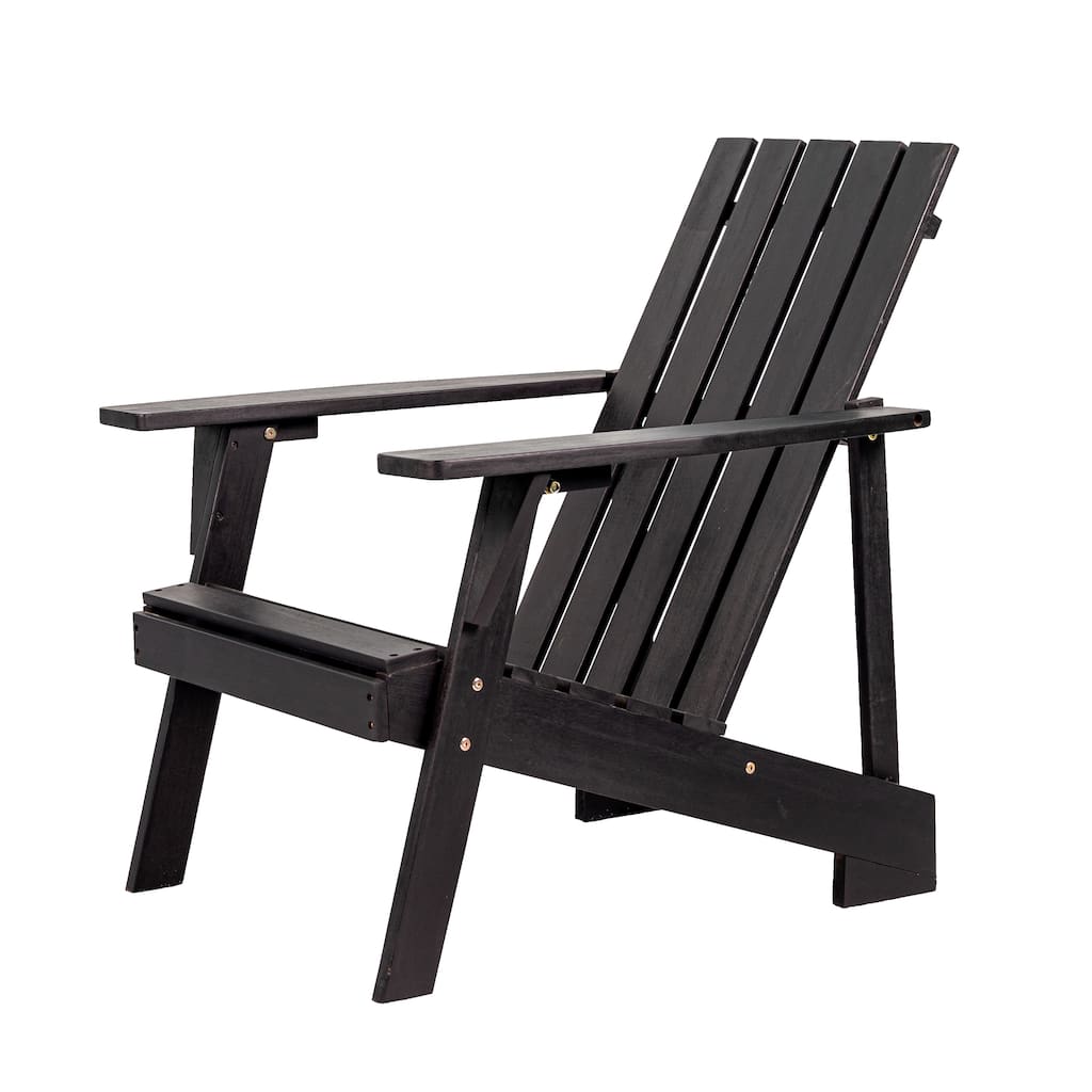 Westport Outdoor Patio Modern Acacia Wood Adirondack Chair, by JONATHAN Y