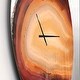 preview thumbnail 3 of 8, Designart 'Brown agate isolated' Oversized Modern Wall CLock