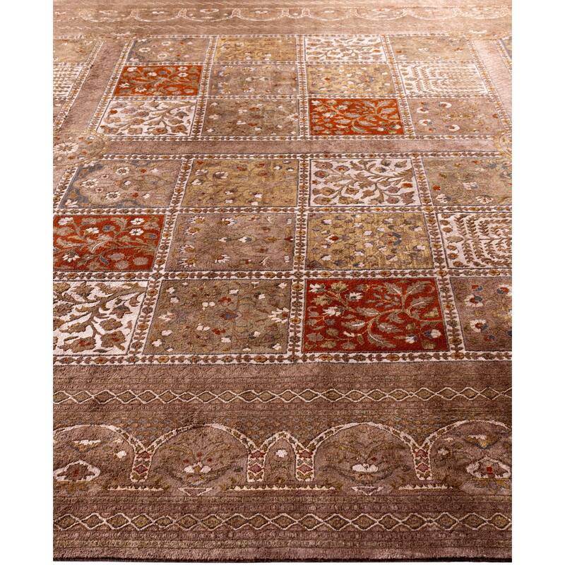 Overdyed One-of-a-Kind Hand-Knotted Area Rug - Brown - 9' 0" x 12' 3"