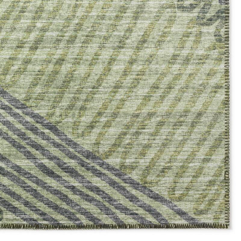 Indoor/ Outdoor Addison Yuma Modern Palm Leaf Washable Area Rug