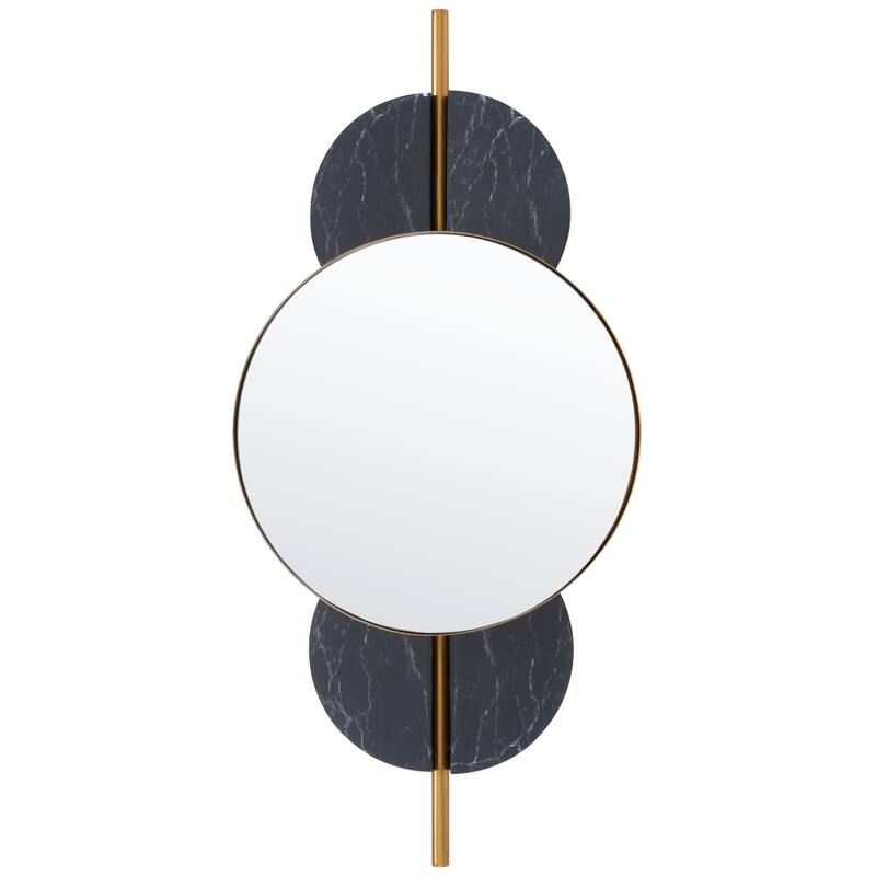 SAFAVIEH Chelsy Modern Art Deco 16-inch Wall Mirror - 16"W x 6"D x 35"H