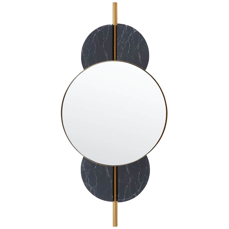 SAFAVIEH Lavelle Modern Art Deco 16-inch Wall Mirror - 16"W x 6"D x 35"H