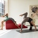 preview thumbnail 22 of 39, Avana Kami Convertible Chaise / Yoga & Massage - 2-In-1 Ottoman with Concealed Fold Out Yoga Lounge Chair, Microvelvet
