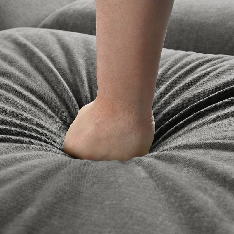 Roomfitters Large U-Shaped Modular Sectional Sofa with 2 Ottomans, Chenille Fabric L-Shaped Corner Couch for Living Room