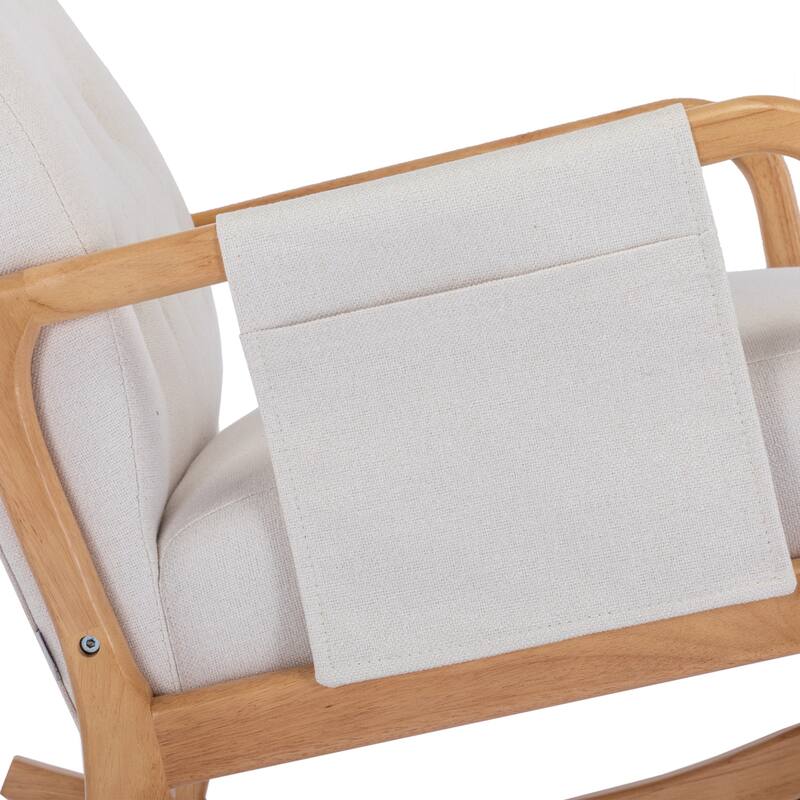Rocking Armchair With Ottoman for Living Room