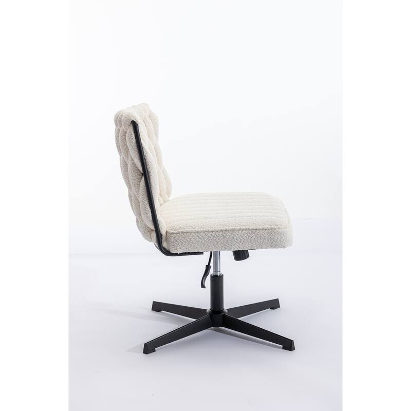Armless Office Desk Chair No Wheels