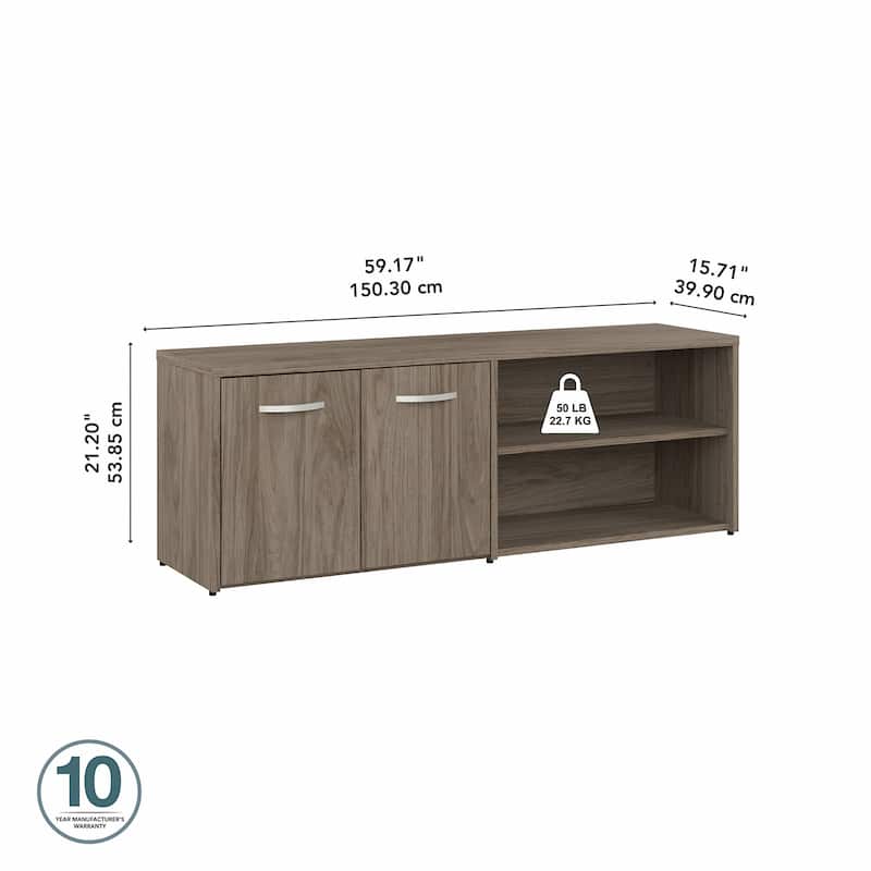 Studio C Low Storage Cabinet with Doors by Bush Business Furniture