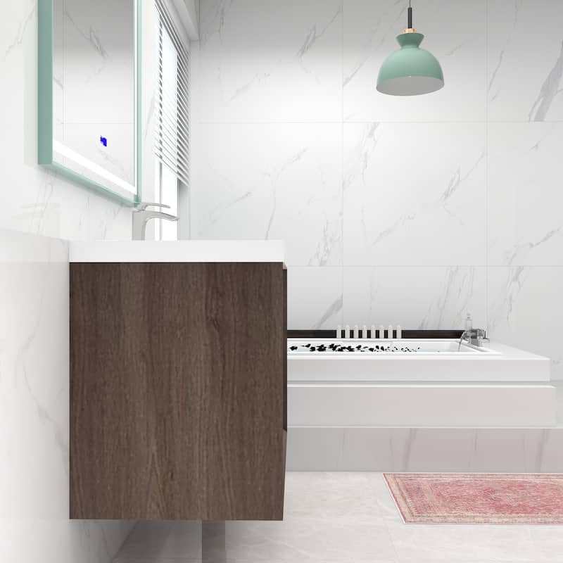 Selina 36" Wall Mounted Vanity with Single Sink - 36