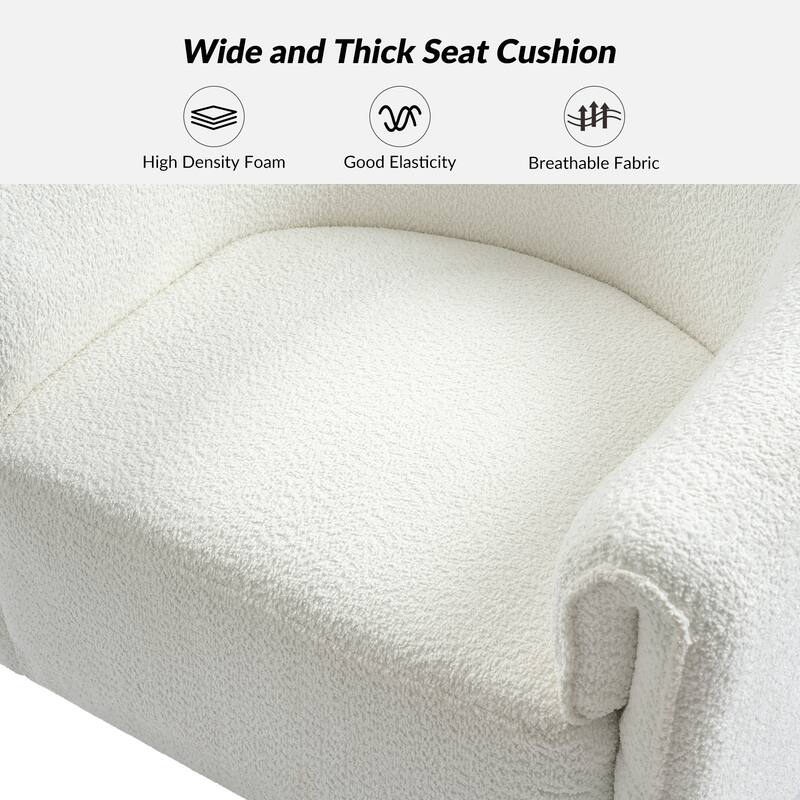 Jeffrey Transitional Comfortable Upholstered Swivel Chair by HULALA HOME