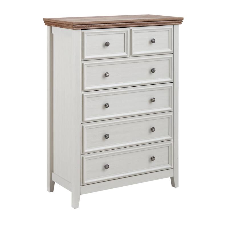 Roomfitters Modern Drawer Dresser, Chest of Drawers with Closet Organizers and Storage, Farmhouse Style Clothes Cabinet