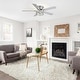preview thumbnail 21 of 33, 52" Flush Mount 5-Blade Modern Crystal Indoor Ceiling Fan with Light Kit and Remote