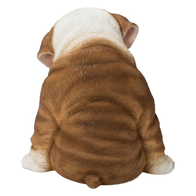 11" Medium Sleepy Bulldog Outdoor Garden Statue