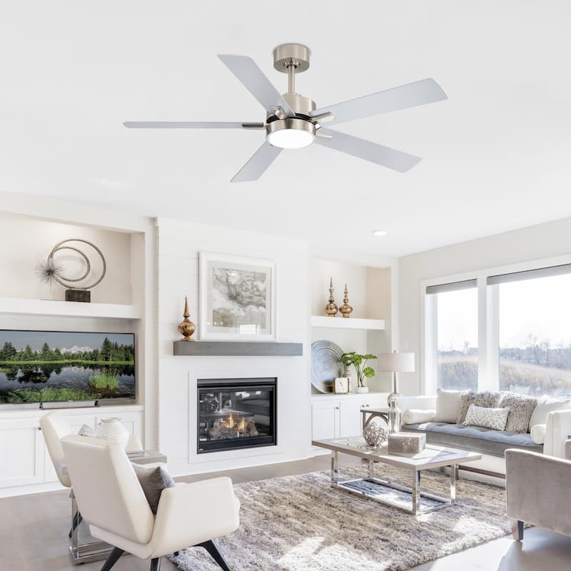 52 inch 5 Blade LED Ceiling Fan with Remote and Light Kit