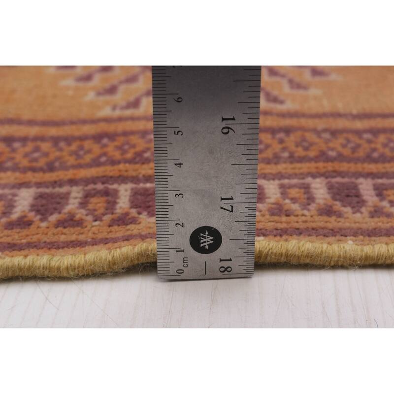 ECARPETGALLERY Hand-knotted Baluch Burnt Orange Wool Rug - 6'7 x 9'5