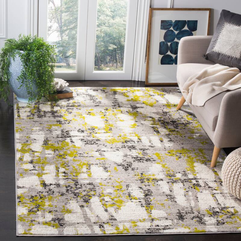 SAFAVIEH Skyler Jossie Modern Abstract Rug - 8' x 10' - Grey/Green