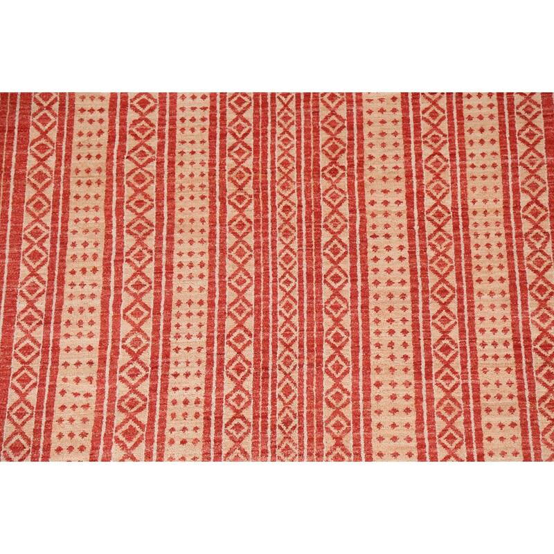 Tribal Gabbeh Kashkoli Oriental Wool Area Rug Handmade Office Carpet - 5'7" x 7'8"