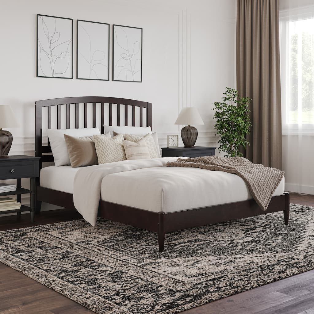 Quincy Solid Wood Low Profile Platform Bed