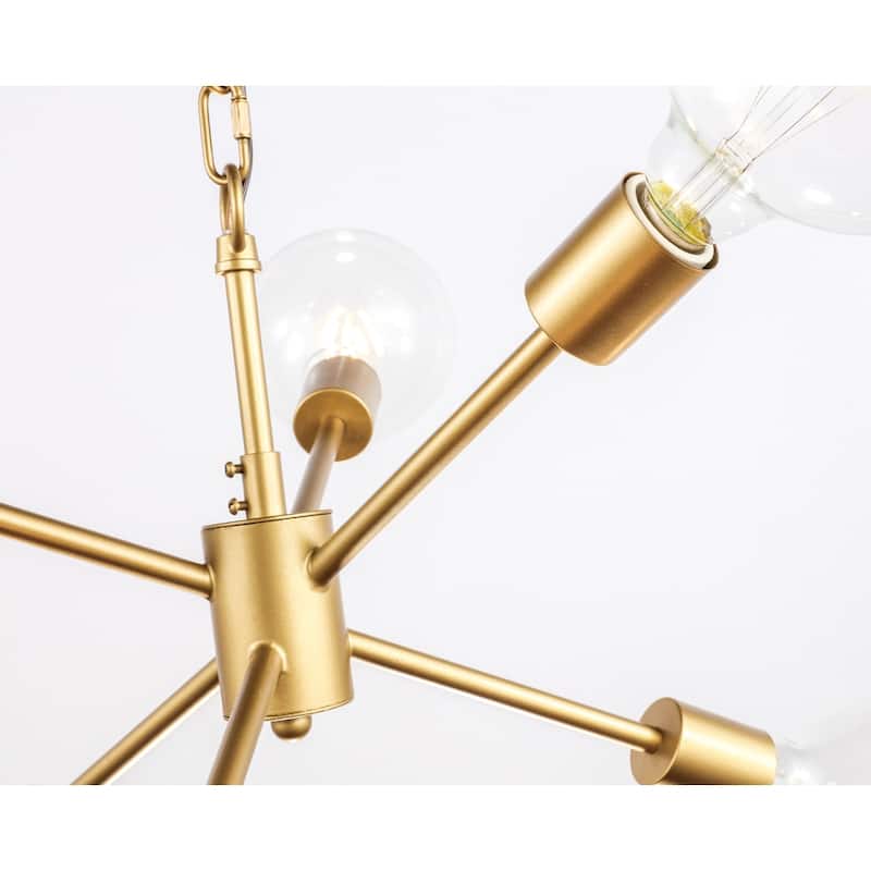 Maya 16-Inch Clear 6-Light Pendant