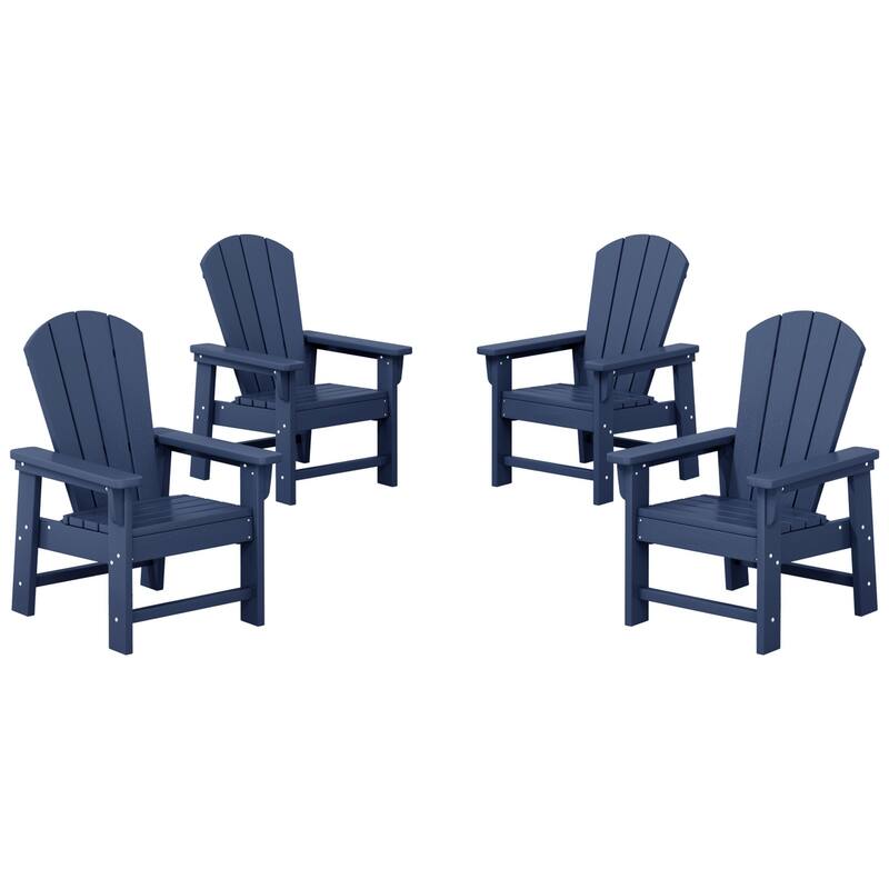 Laguna Kids Outdoor Poly Adirondack Chair (Set of 4) - Navy Blue