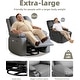 preview thumbnail 17 of 19, 360° Swivel Oversized Recliner Chairs with Heat and Massage