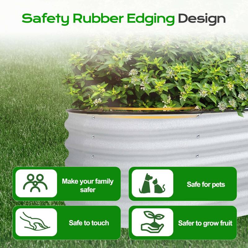 Aoodor Maximum 5' x 3.5' Multiple Combination Raised Garden Bed - N/A