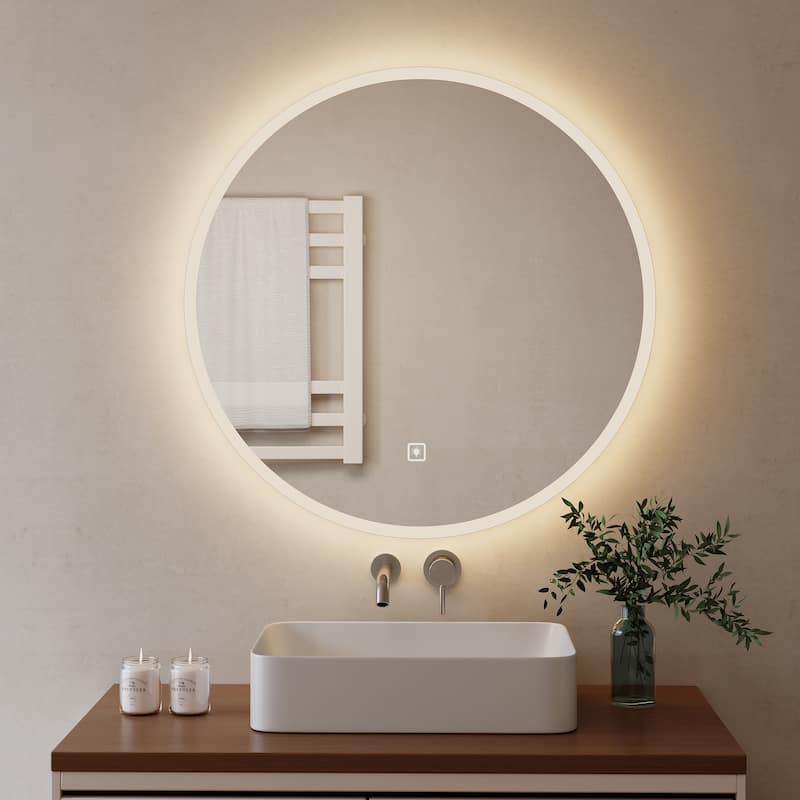 Smart Dimmable LED Bathroom, Vanity Mirror with Touch Switch