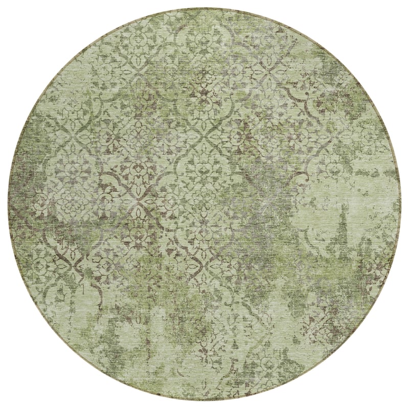 HomeRoots Floral Transitional Rectangle Outdoor Rug