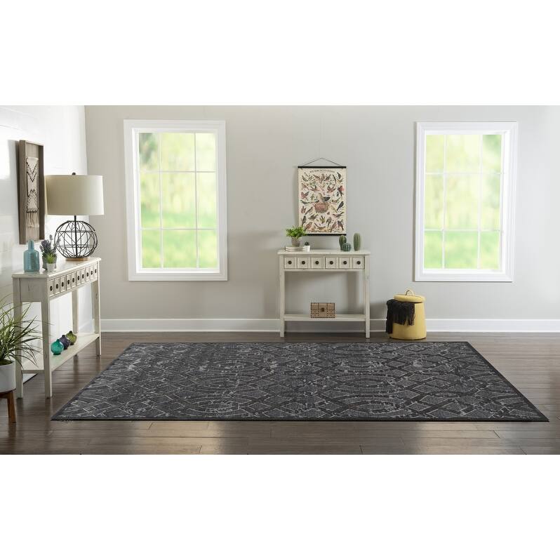 Structure Geo Chenille Rug Collection