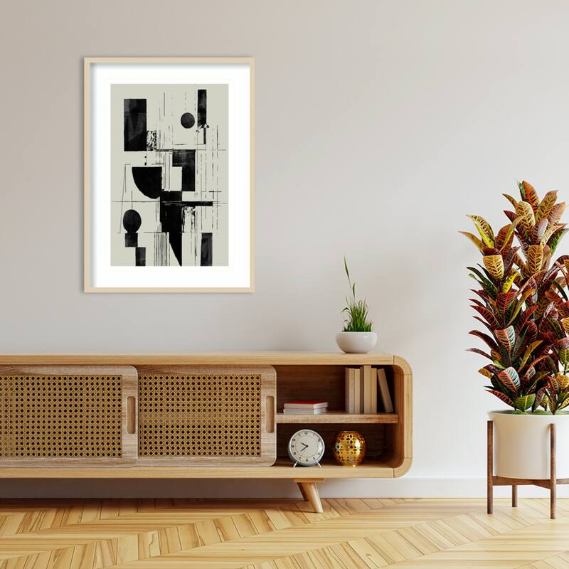 Interconnected No. 1 by Cartissi Wood Framed Wall Art Print